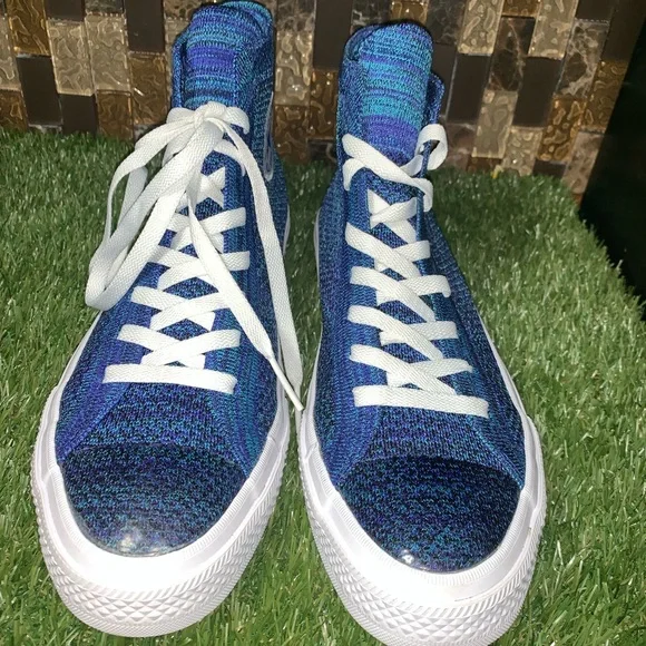Converse Blue High-Top Sneakers - Picture 5 of 8